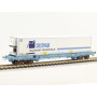 Wagon porte conteneur DISPAM époque V - HO - LS Models 30309
