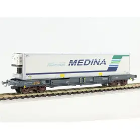 Wagon porte conteneur MEDINA époque IV - HO - LS Models 30312