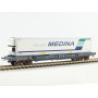 Wagon porte conteneur MEDINA époque IV - HO - LS Models 30312