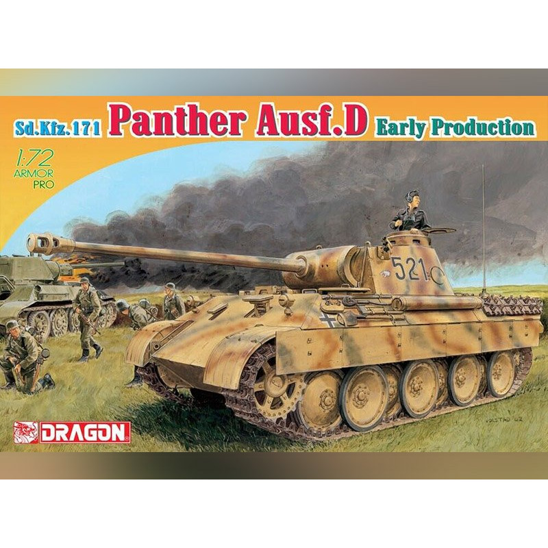Panther Ausf.D début de production - échelle 1/72 - DRAGON 7494