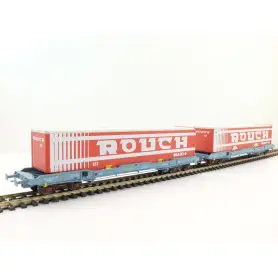 2 Wagons Chrono froid ROUCH rouge époque V- HO - LS Models 30315