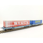 2 Wagons Chrono froid ROUCH rouge - bleu époque V-VI - HO - LS Models 30313