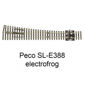 PECO SL-E388 - Aiguillage droit à droite 8° Electrofog échelle N