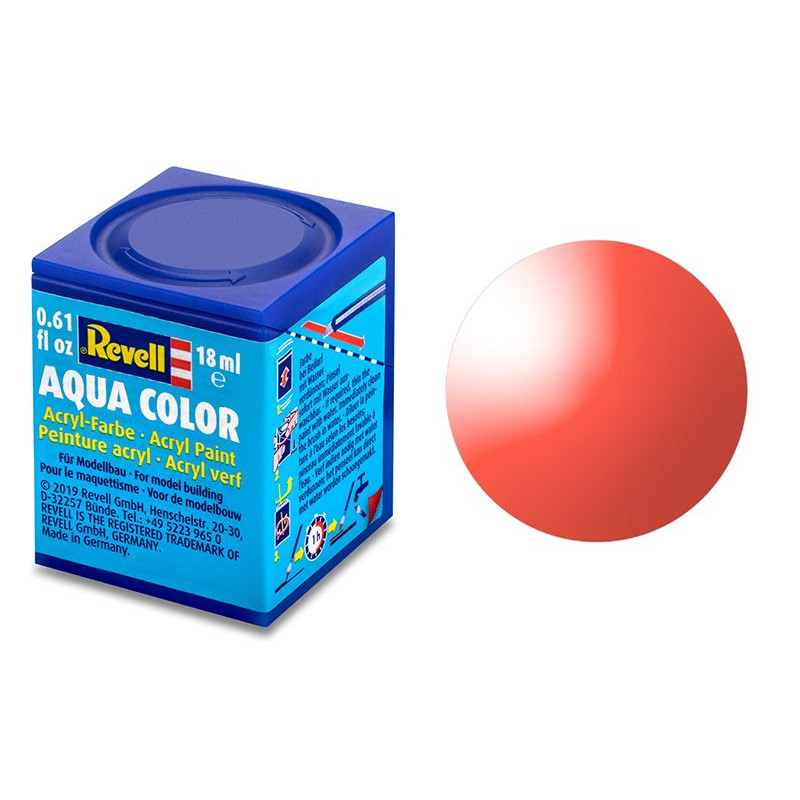 Revell 731 rouge transparent peinture acrylique Aqua Color - 18ml - REVELL 36731