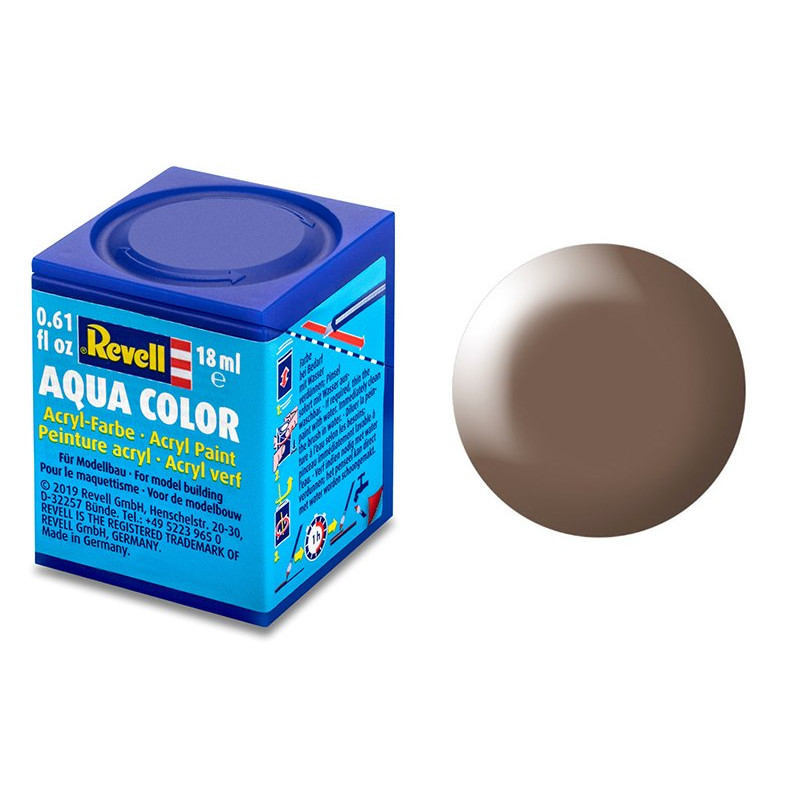 Revell 381 brun satiné peinture acrylique Aqua Color - 18ml - REVELL 36381
