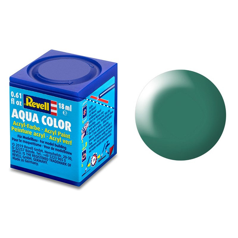 Revell 365 vert satiné peinture acrylique Aqua Color - 18ml - REVELL 36365