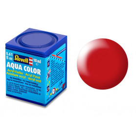 Revell 332 rouge fluo satiné peinture acrylique Aqua Color - 18ml - REVELL 36332