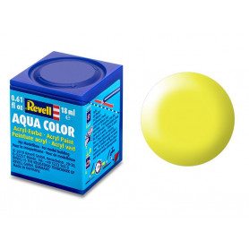Revell 312 jaune fluo satiné peinture acrylique Aqua Color - 18ml - REVELL 36312