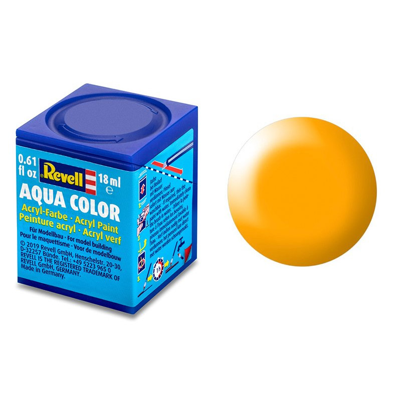 Revell 310 jaune satiné peinture acrylique Aqua Color - 18ml - REVELL 36310