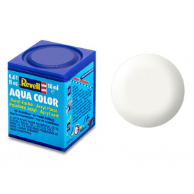 Revell 301 blanc satiné peinture acrylique Aqua Color - 18ml - REVELL 36301