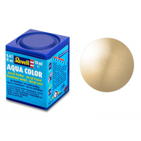 Revell 94 or métallisé peinture acrylique Aqua Color - 18ml - REVELL 36194