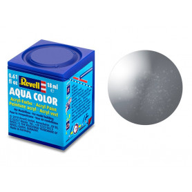 Revell 91 fer métallisé peinture acrylique Aqua Color - 18ml - REVELL 36191