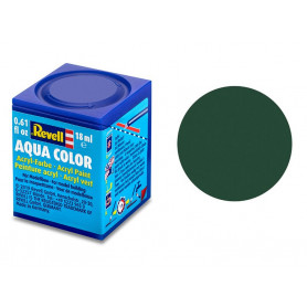 Revell 68 vert foncé mat peinture acrylique Aqua Color - 18ml - REVELL 36168