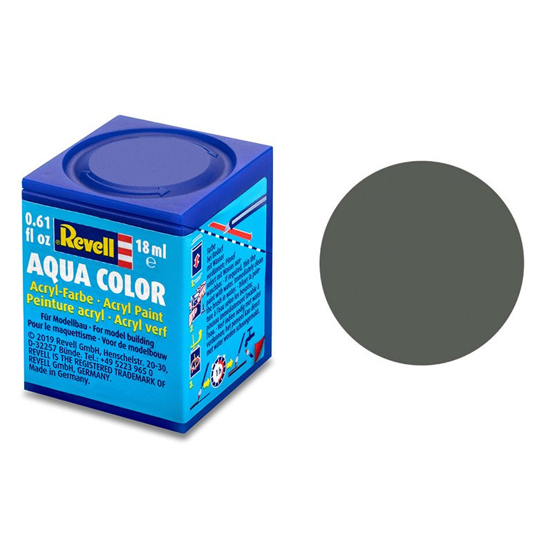 Revell 67 gris-vert mat peinture acrylique Aqua Color - 18ml - REVELL 36167