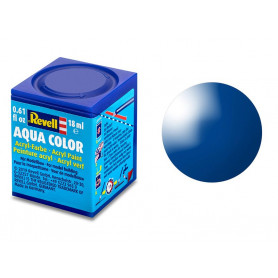 Revell 52 bleu brillant peinture acrylique Aqua Color - 18ml - REVELL 36152