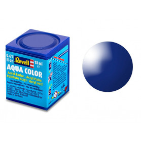 Revell 51 bleu moyen brillant peinture acrylique Aqua Color - 18ml - REVELL 36151