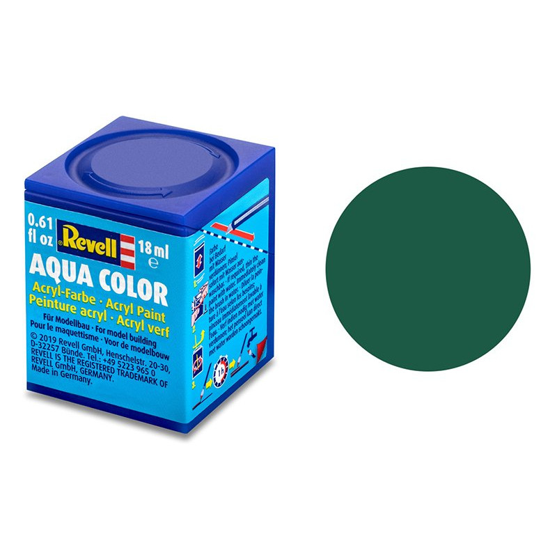 Revell 39 vert foncé mat peinture acrylique Aqua Color - 18ml - REVELL 36139