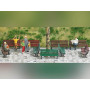 12x bancs publics - HO 1/87 - BUSCH 1149