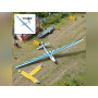Planeur bleu avec remorque - HO 1/87 - Busch 1155