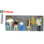 8 spectateurs - échelle O 1/43 - PREISER 65334