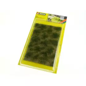 Tapis Feuillage couvre-sol vert beige clairsemé 12 x 18 cm - HO 1/87 - NOCH 07253