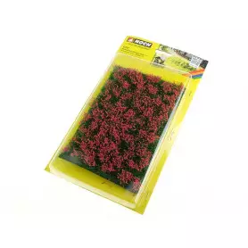 Tapis Feuillage couvre-sol prairie fleurs rouge 12 x 18 cm - HO 1/87 - NOCH 07257