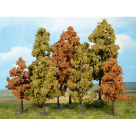 30 arbres feuillus, couleurs automne, 11-18 cm - HO 1/87 - HEKI 1363