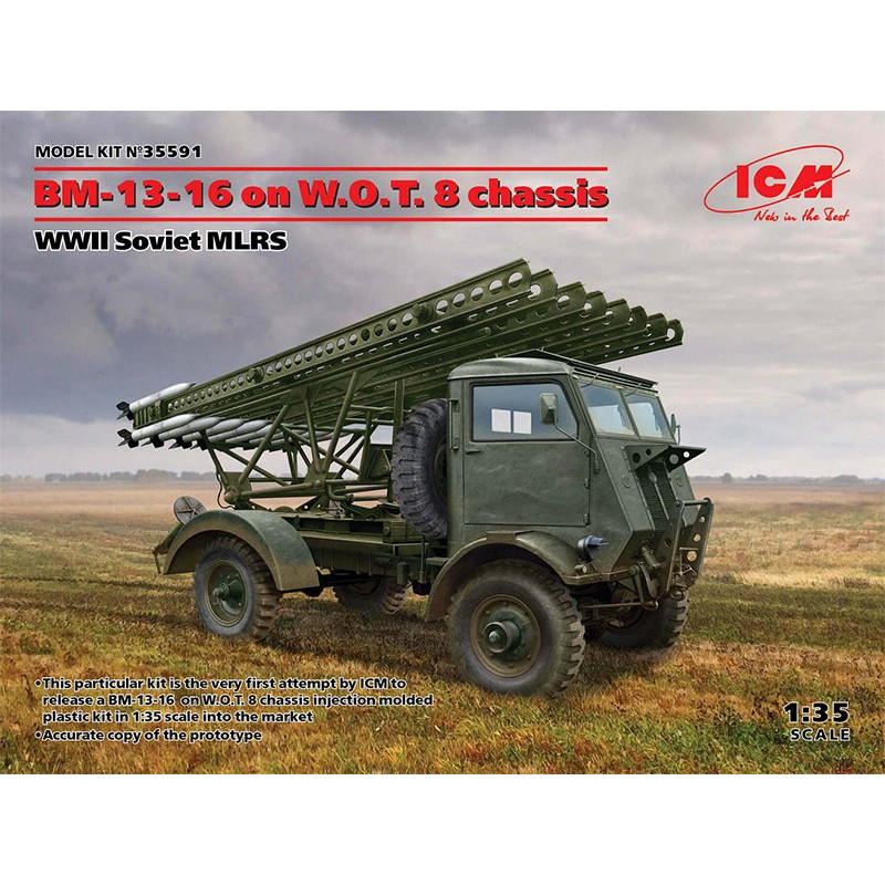 BM-13-16 on W.O.T. 8 chassis WWII - échelle 1/35 - ICM 35591