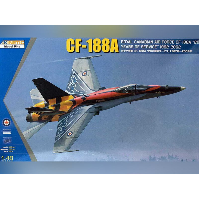 CF-188A RCAF Canadian Air Force 20 years services - 1/48 - KINETIC K48079