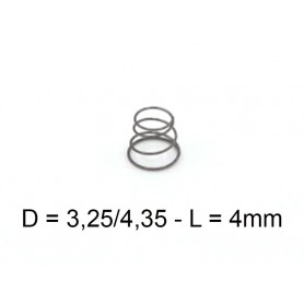 Ressort D : 3,25-4,35 L : 4 mm - HO 1/87 - ROCO 86202