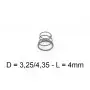 Ressort D : 3,25-4,35 L : 4 mm - HO 1/87 - ROCO 86202