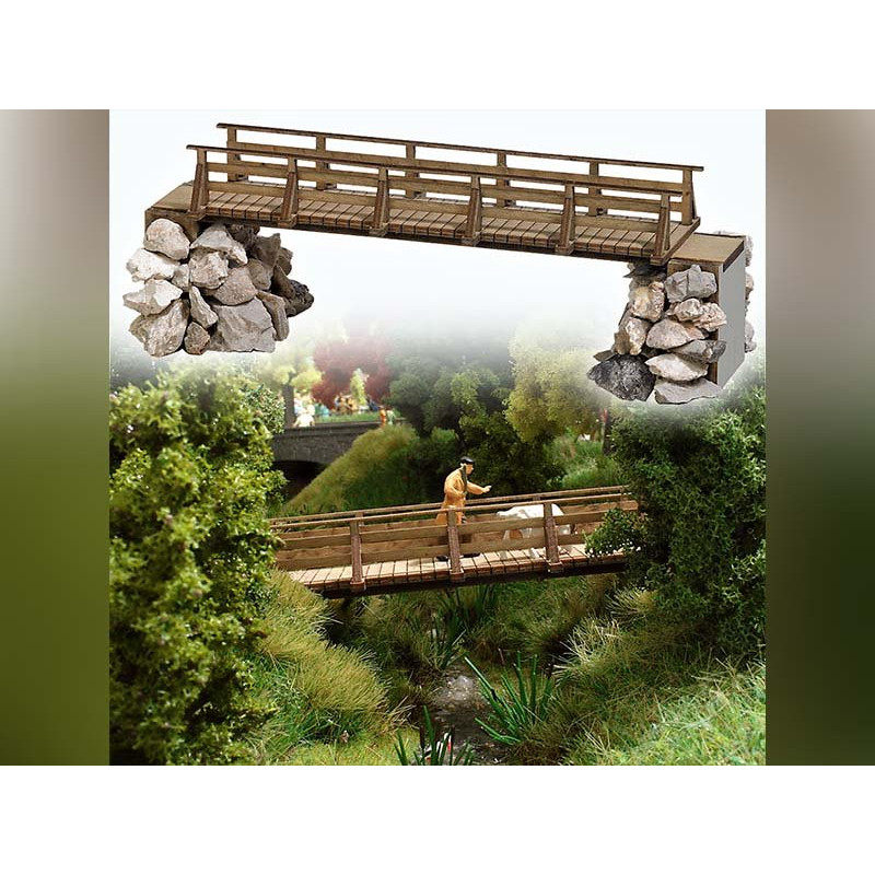 Passerelle en bois - HO 1/87 - BUSCH 1497
