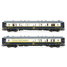 2x voitures bar Côte d'Azur + salon Train bleu - ép. V-VI - CIWL - HO 1/87 - JOUEF HJ4155