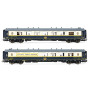 2x voitures bar Côte d'Azur + salon Train bleu - ép. V-VI - CIWL - HO 1/87 - JOUEF HJ4155
