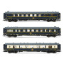 3x voitures Riviera-Anatolie-Flèche d'Or - ép. V-VI - CIWL - HO 1/87 - JOUEF HJ4156