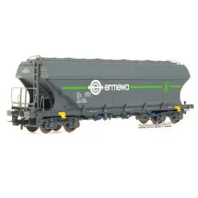Wagon trémie Uagps à parois plates ERMEWA SNCF ép. VI - HO 1/87 - JOUEF HJ6219