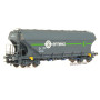 Wagon trémie Uagps à parois plates ERMEWA SNCF ép. VI - HO 1/87 - JOUEF HJ6219