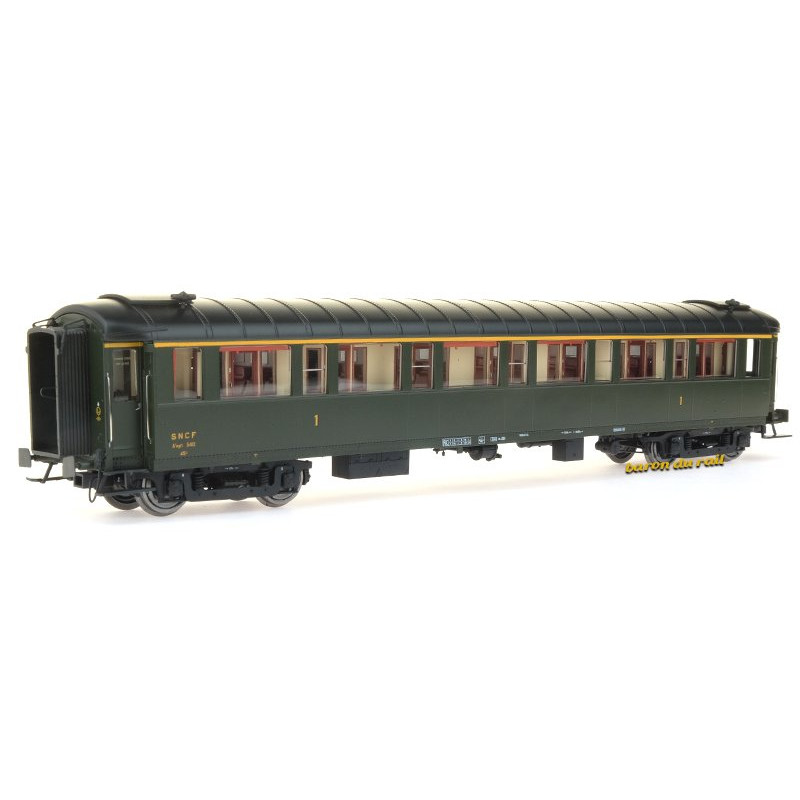 Voiture métallisée Ex-PLM A7 SNCF - ép. IIIb - HO 1/87 - REE VB-410