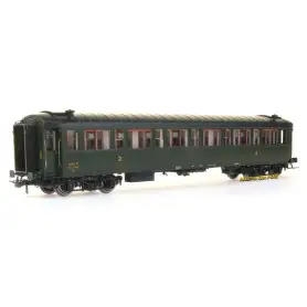 Voiture métallisée Ex-PLM B8 SNCF - ép. IIIb - HO 1/87 - REE VB-412