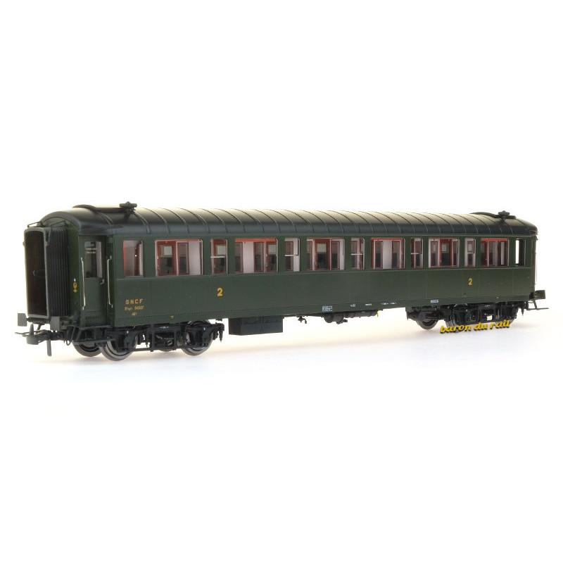 Voiture métallisée Ex-PLM B8 SNCF - ép. IIIb - HO 1/87 - REE VB-412
