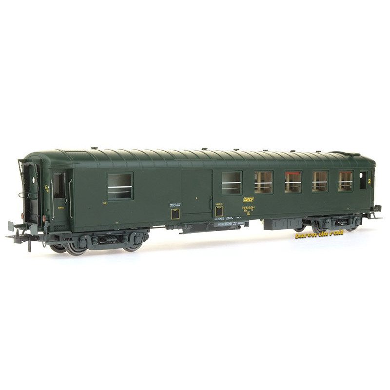 Voiture métallisée Ex-PLM B4D SNCF - ép. IV - HO 1/87 - REE VB-419