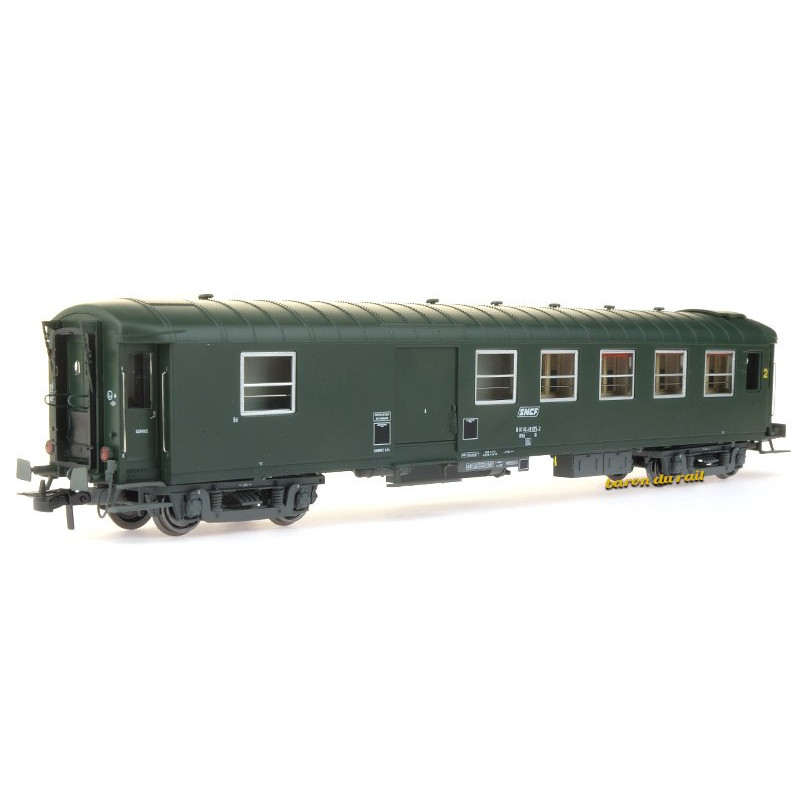 Voiture métallisée Ex-PLM B4D SNCF - ép. IV - HO 1/87 - REE VB-420