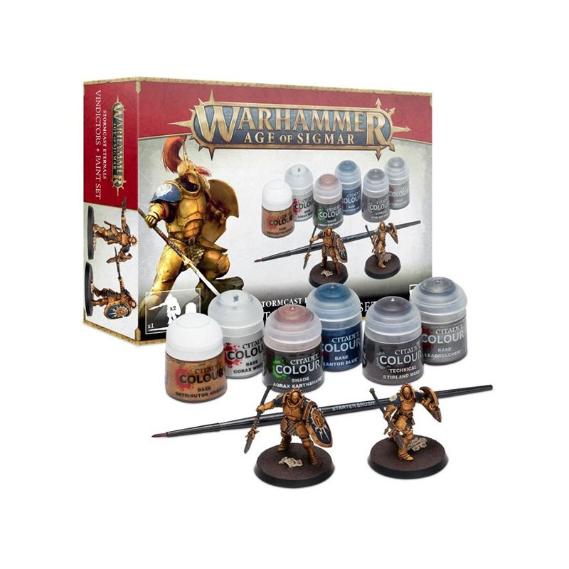 Vindictors Éternels de l'Orage + Set de Peinture Warhammer Age of Sigmar