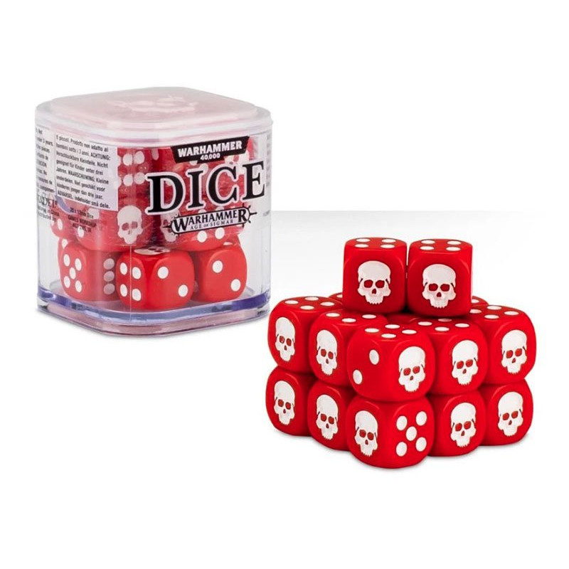 Cube de dés rouge