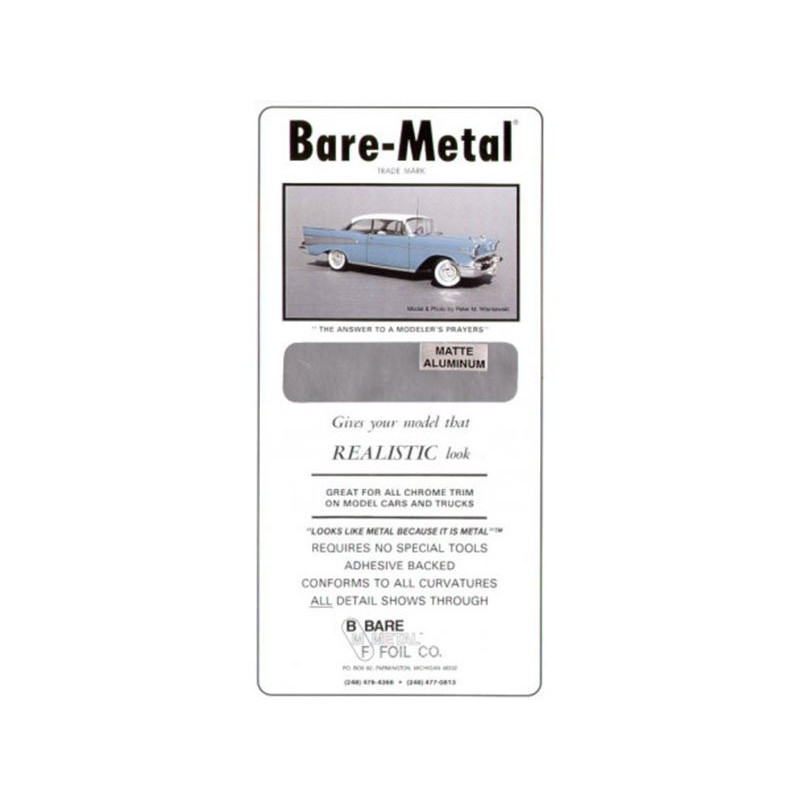Feuille métal 28 X 15 cm aluminium mat - Bare-Metal BM011