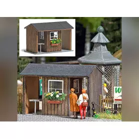 Petit bâtiment en bois véritable - HO 1/87 - BUSCH 1580