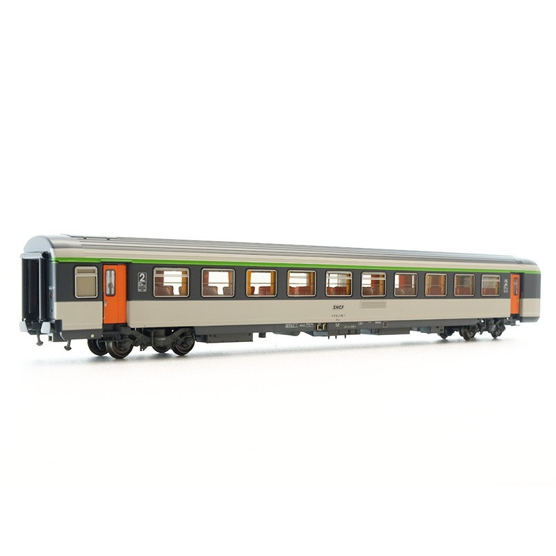 Voiture VTU B10 2ème classe Corail SNCF époque IV - HO - LS Models 40178