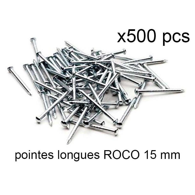 500x pointes de fixation longues - ROCO 10001