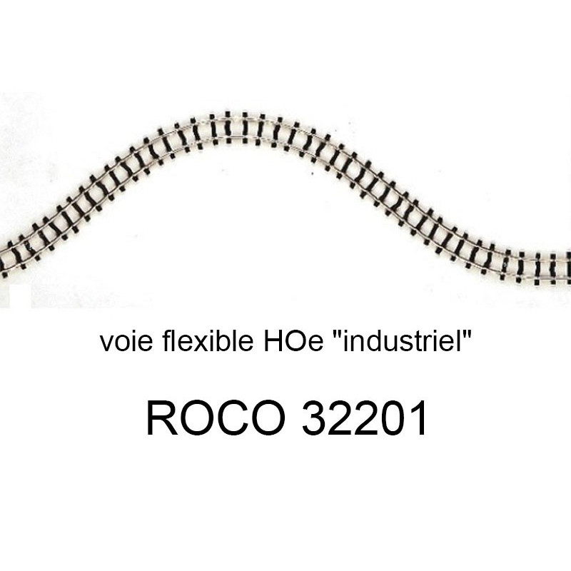 Rail flexible 730 mm voie HOe traverse fine - ROCO 32201