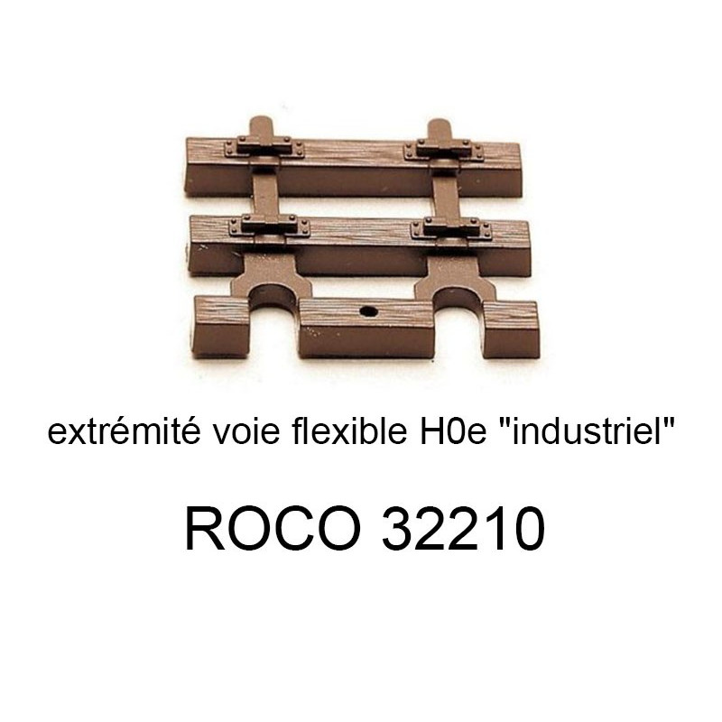 Traverses d'extrémité pour rail flexible 32200 voie étroite HOe - ROCO 32210